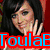 Four- of a woman with dark hair in various poses and text overlays, including 'ToulaELoves', 'Katy', and 'Perry'