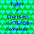 Pixelated green and cyan heart-patterned background with blue text reading 'Tyler + Chelsea 4/11/08- Forever' repeated twice in a