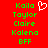 Red background with green pixelated text listing names and 'BFF' alongside a white heart outline, all in static display.