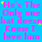 Blue background with repeated pink text 'He's The Only one that doeswhat doeswhat doeswhat doesn't Know I love him' and scattered yellow stars.