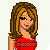 Pixel art contact sheet showing multiple frames of a cartoon female character in blue jeans and red crop top with "DRMP" text, including full-body, midsection, legs, headshot, and signature elements.