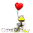 Animated contact sheet showing a stick figure running with a red heart balloon across eight frames, each frame featuring the same character and background elements.
