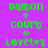 Green pixelated text 'Dalton', 'Court', 'Love!' with heart symbols on purple and pink backgrounds.