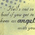 Pixelated image with light yellow background and scattered dark gray squares, featuring fragmented text elements in varying shades of brown and black.