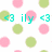 Pixelated icon with pink and green circles and cyan text elements on white background.