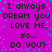 A static image with a bright purple background and scattered cyan dots, displaying repeated text in black pixelated font.