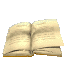 Animated sequence of an open book's pages turning through multiple angles against a solid gray background.