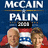 Two identical political campaign images side-by-side with 'McCain Palin 2008' text, one featuring a black '2008' box and the other red.