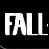 A 4-frame contact sheet of a pixelated black-and-white animated icon featuring the text "FALL OUT BOY" split across four quadrants with partial text in each frame.