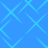 Blue background with light blue diamond-shaped lines forming a repeating pattern.