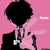A pixelated figure with black hair and a black suit holds a pink rabbit against a pink background, with the word 'kuro' visible in white text.