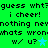 Green background with black pixelated text repeating phrases and light blue stars, showing animation where one star appears in the second frame.