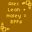 Yellow pixelated text and symbols on brown background with four identical repeated sections.