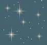 Dark teal background with scattered white and light gray stars of varying sizes, some with four-pointed starbursts.