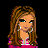 Pixelated 48x48 buddy icon featuring a cartoon woman with brown hair and earrings on black background, paired with blue star-shaped text panels containing friendship-themed phrases.