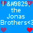 Blue background with repeated text and heart symbols in purple and red, featuring pixelated text and heart icons.