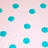 Four distinct static images arranged in a : light pink background with cyan polka dots, heart drawn in sand on beach, close-up of person wearing yellow sunglasses, and colorful anime-style character illustration