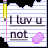 Pixelated animated buddy icon showing a lined notebook page with handwritten text and changing objects, featuring a yellow pencil on the left and a purple eraser that appears/disappears between frames.