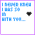 Animated contact sheet of a 5x5 grid showing sequential frames of an AIM buddy icon with evolving text and color changes, featuring blue text on white background with black heart symbol.