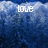 Pixelated blue wave background with white text 'love' top-left, 'like' top-right, and 'Winter' bottom-left.