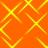 Animated pattern of yellow diamond outlines on an orange background with shifting positions.