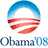 A four- of pixelated political-themed buddy icons featuring Barack Obama's campaign imagery with text elements