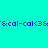 Blue pixelated text repeats horizontally across a gradient background shifting from cyan to green.