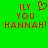 Green background with red pixelated text reading 'ILY YOU HANNAH!' and a heart symbol, displayed in two identical side-by-side sections.