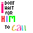 Pixelated text in black, pink, red, blue, green, and multicolor displays a phrase about waiting for someone to call.