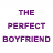 Two side-by-side show text and figures: left has purple 'THE PERFECT BOYFRIEND' above pink 'WHAT COULD POSSIBLY GO WRONG?' with a falling figure; right shows 'THE PERFECT LIFE' above a skier in pink pants, blue vest, red hat on snow