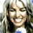 Static 48x48 pixel icon showing a close-up of a smiling person with long hair, visible teeth, and light skin tone against a blurred background.