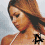 A woman with long brown hair in a white spaghetti-strap top appears across three of pixelated frames, each showing sequential text overlays that change from 'AVR' to 'AVRIL' and then 'L'