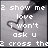 Pixelated grayscale image with white text and a heart outline, showing partial phrases about exchanging hearts.