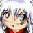 A 2x2 contact sheet of a pixelated anime-style character with white hair and brown eyes on a bright pink background, featuring blue text elements "Too Cute" and "4 you" across different quadrants.