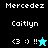 Pixelated buddy icon with two distinct background colors, displaying text and symbols that change between frames.