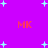 Purple background with scattered light blue plus signs and four red 'MK' text elements arranged in a pattern
