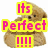 Animated sequence of a brown teddy bear with pink text reading 'Its Perfect !!!!' over the left side, transitioning to two separate bears on white and gray backgrounds.