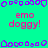 A static image with a bright cyan background, purple pixelated border elements, and repeated pink text reading 'emo doggy!' in two