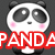 Pixelated panda with pink cheeks and black-and-white fur, displaying three distinct expressions including a heart-shaped mouth.