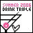 Pixelated icon with pink 'SUMMER 2006' text above a martini glass containing a pink donut and two black heart shapes.