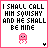 Pixel art icon with text "I SHALL CALL HIM SQUISHY AND HE SHALL BE MINE" above a pink jellyfish-like creature on white background.