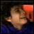identical small images showing a person in a blue hoodie with orange background, each containing text at the bottom