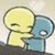 Two pixelated cartoon figures embrace against a light background, with yellow text on the right side.