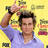 Pixelated image of a person in a light purple shirt making a hand gesture with fingers extended against a yellow background.