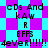 Pixelated text on a checkered background with alternating cyan and magenta squares, repeated in four quadrants.