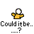 Pixelated character in yellow shirt with white head, three sequential text states: 'Could it be...?', '...No...', 'It couldnt', on gray background.