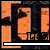 orange block letters with black outlines and white horizontal bars, each letter containing 'JRS' text below it