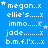 Blue background with white text listing names and abbreviations, each followed by an 'x' or star symbol, arranged in a pattern with some text elements changing position across frames