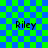 Green and blue checkered background with four instances of the name "Riley" in black text, each with a subtle overlay effect