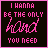 four with pink text on black backgrounds, displaying sequential variations in the word 'hand' and 'holdon'